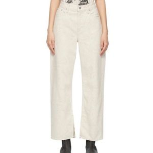 GANNI x LEVIS Off-White Edition Loose Straight Jeans